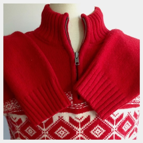 American Eagle Men's Size M Red Sweater - Picture 4 of 7